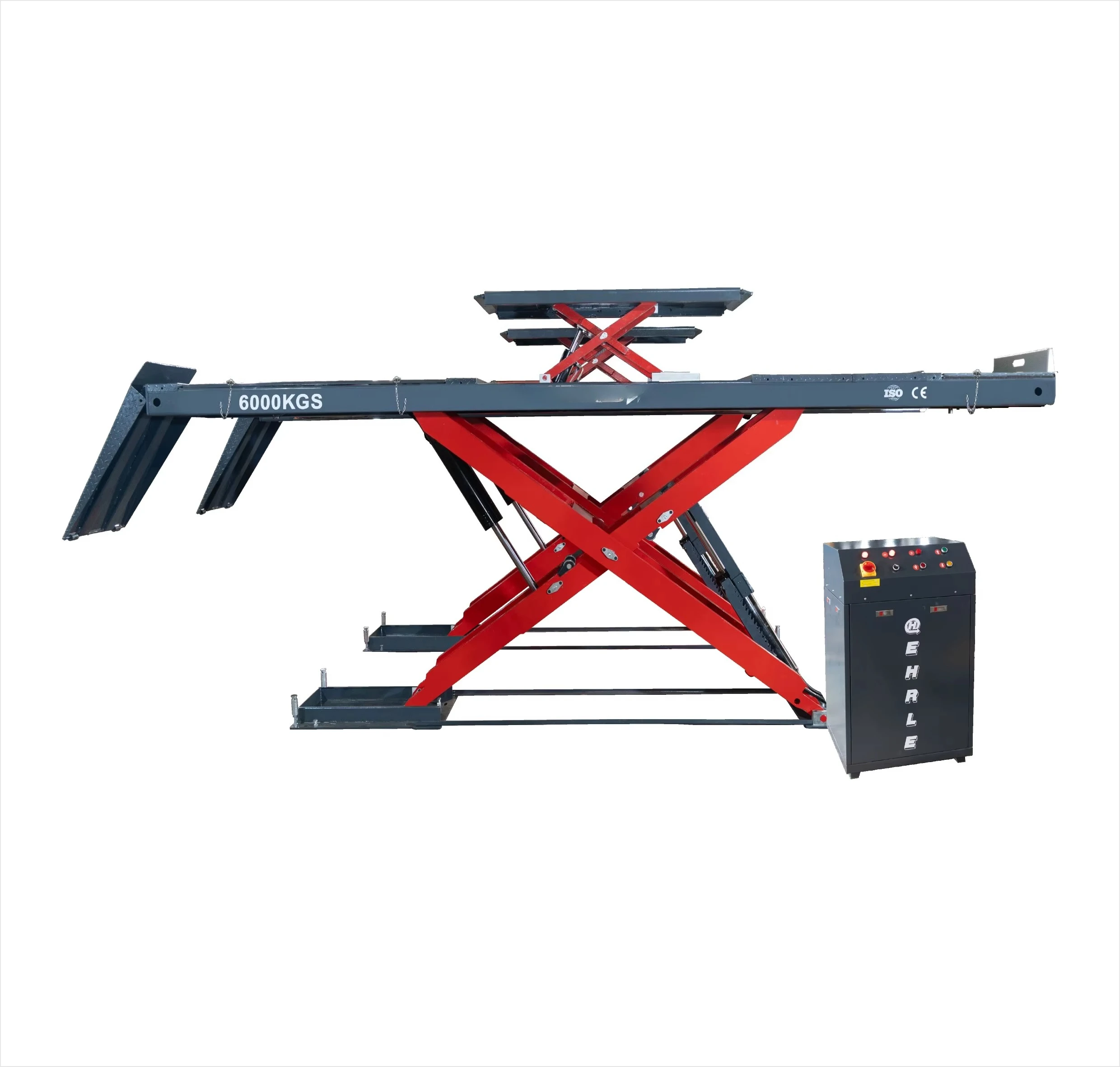 Electric Vehicle Scissor Lift Double Cylinder Hydraulic Lifter with Lifting Capacity Car Vehicle Lifting Machine
