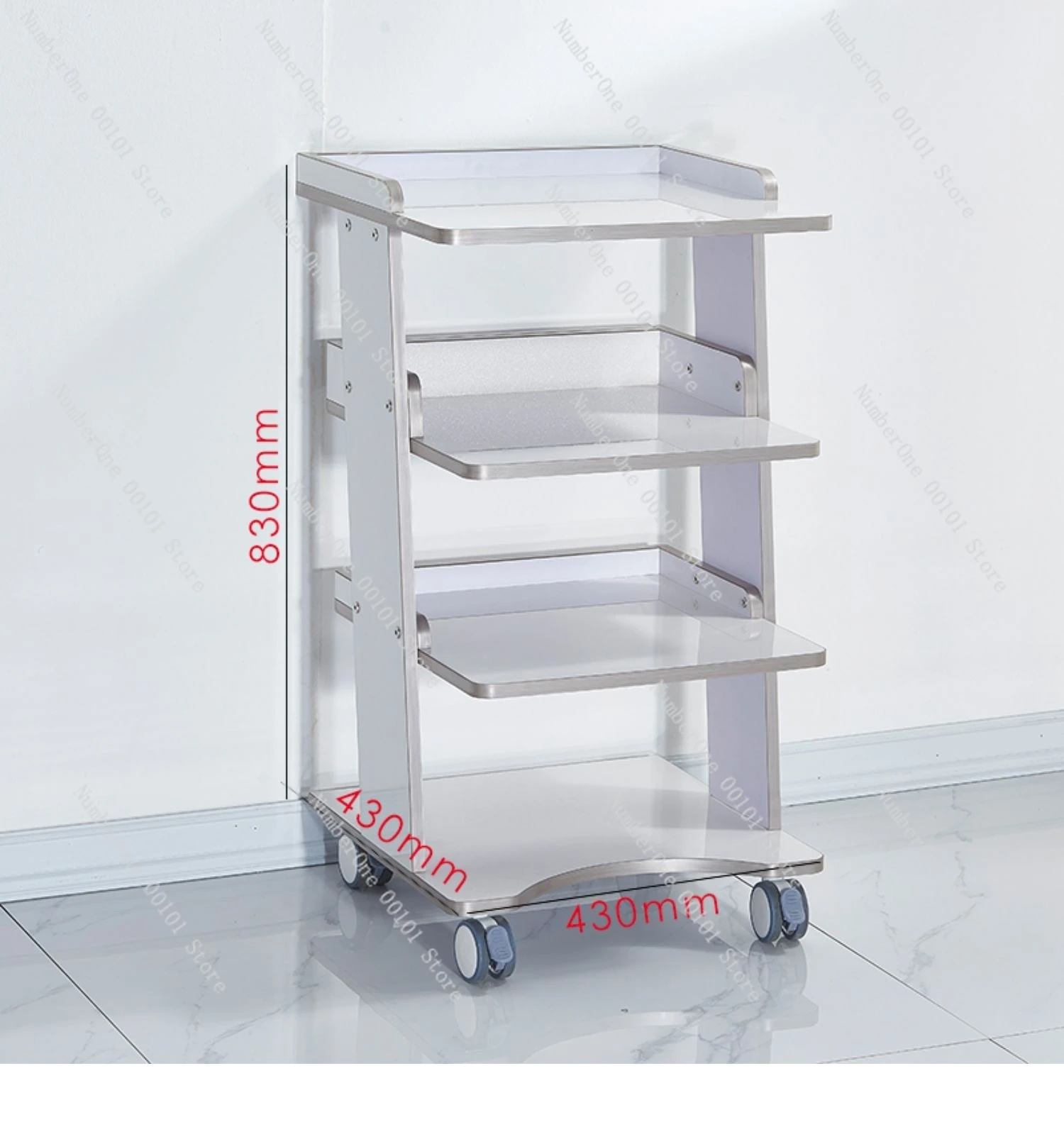 Dental Mobile Trolley Clinic Tool Cart Simple Cart Oral Clinic Side Cabinet Tools Display Box