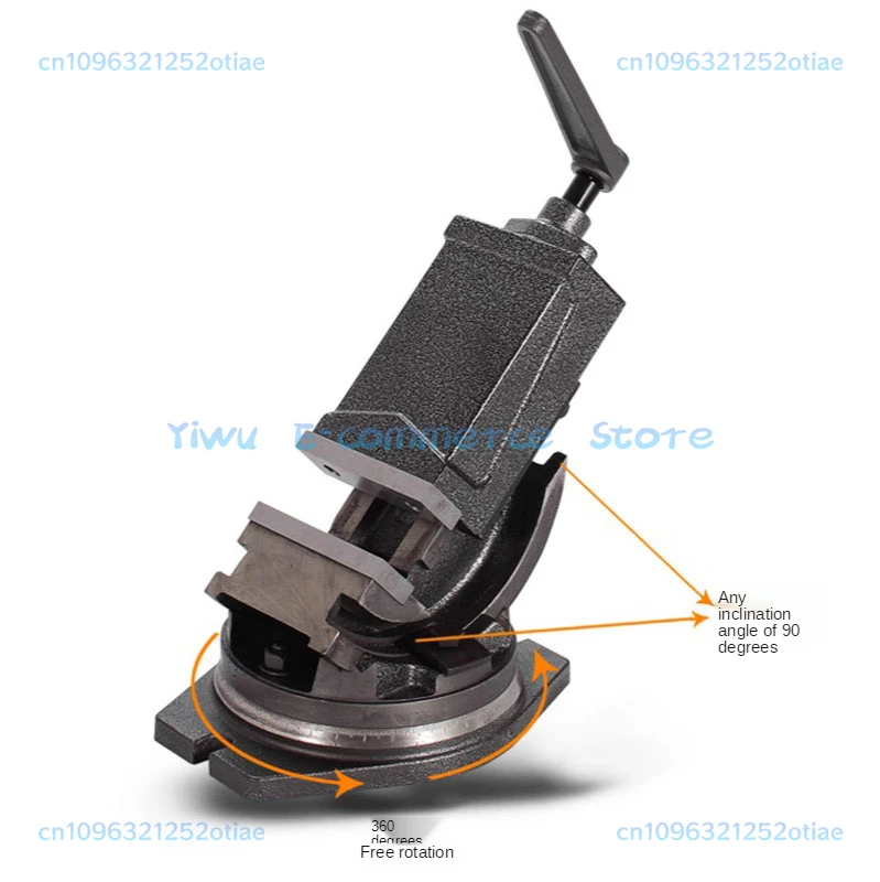 Felix 4 Inch Inclinable Angle Solid Flat Tongs 360-Degree Rotary Precision Taper Vise Precision High Quality Fat Tongs BB