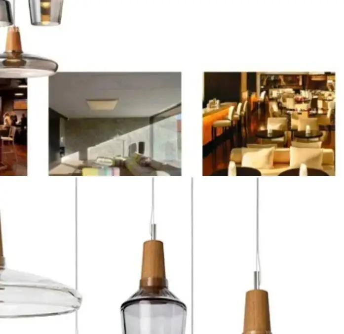 

Nordic Modern Wood Pendant Lights Glass Loft Industrial Decor Hanging Lamp Suspension Luminaire for Living Room Lighting Fixture