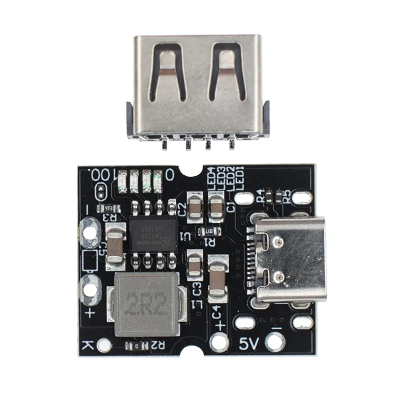 Type-C USB 5 فولت 2A دفعة محول خطوة المتابعة وحدة الطاقة بطارية ليثيوم شحن لوح حماية شاحن ذاتي الصنع دائم لا لحام-A