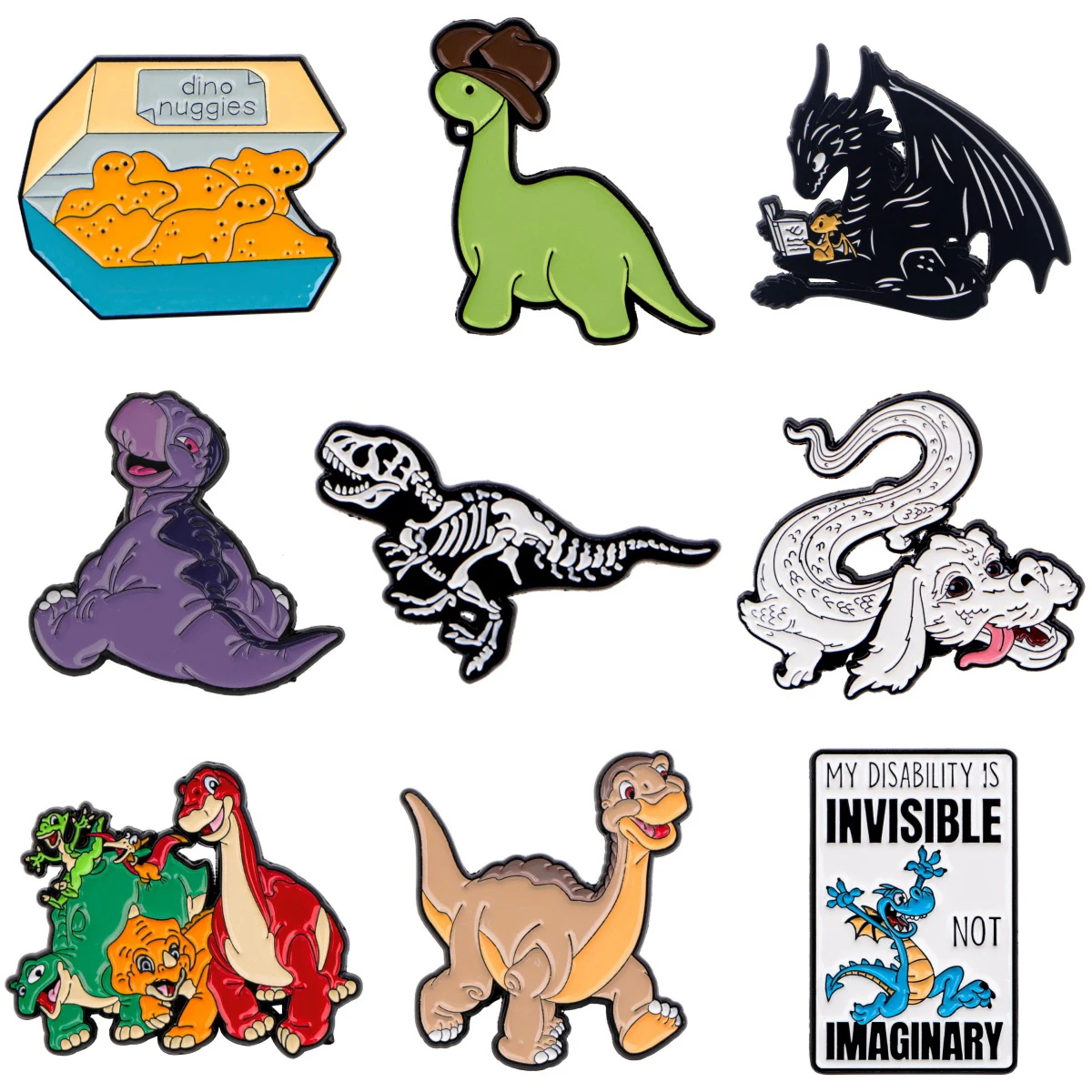 Dinosaur Enamel Pin Cartoon Dragon Brooch For Coat Women's Brooches Fashion Lapel Badges Jewelry Decoration Toys Kids Gift