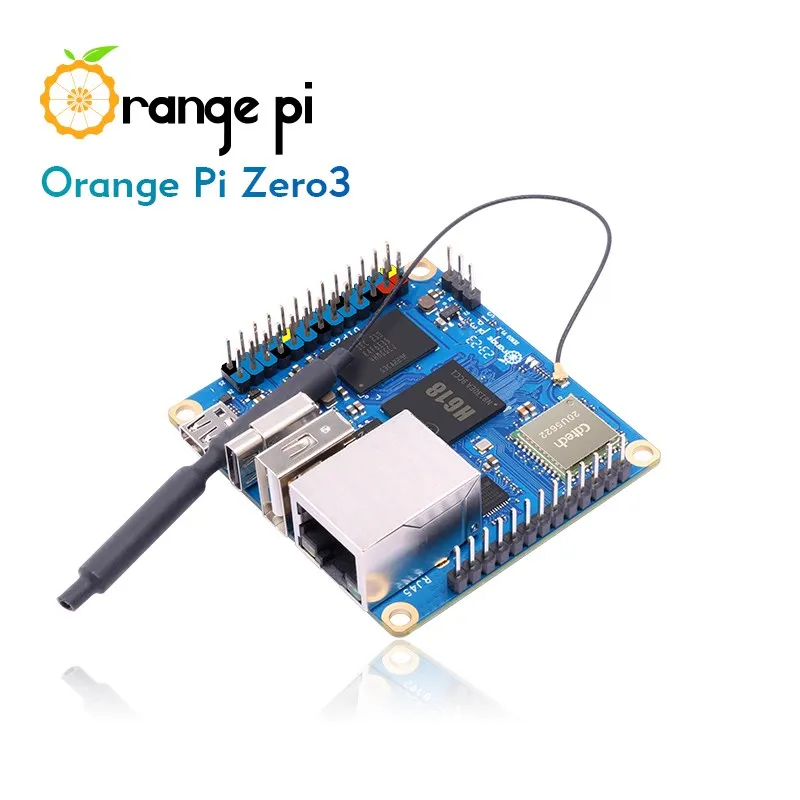 Orange Pi Zero3 4G 2G 1G RAM Allwinner H618 64-bit USB2.0 Dual Band WiFi5+BT5.0 Gigabit LAN Option Development Board Metal Case