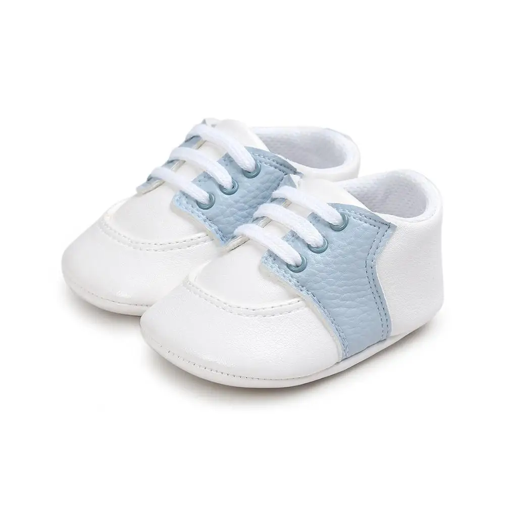 Sports Style Newborn Infant First Walkers Baby Shoes Boy Girl PU Sneaker Comfort White Shoes Casual Crib Moccasins