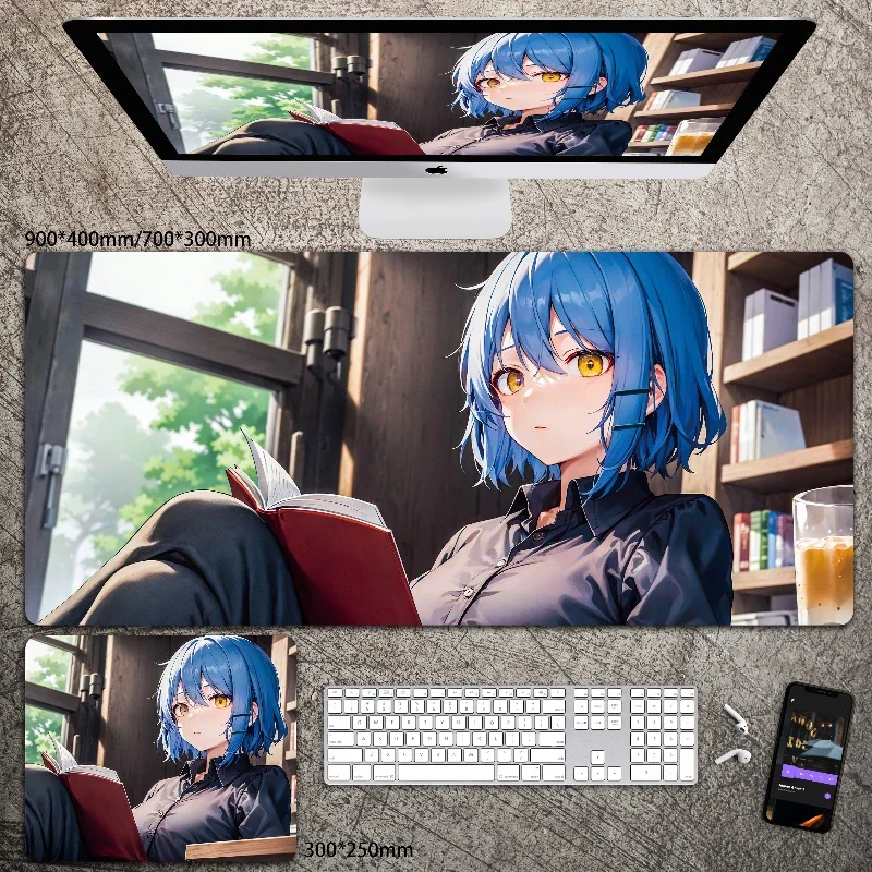 Bocchi The Rock Mouse Pad Customized 3mm Cartoon Anime Extra Large Rubber Mouse Pad Esports Gaming Keyboard Anti Slip Mouse Pad