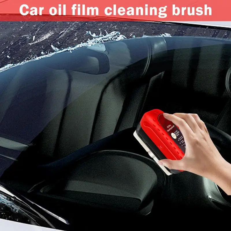 Powerful Oil Film Removal Brush 120ml Auto Windshield Cleaning Tool Car Detailing Glass Brush Car Cleaning Accessories