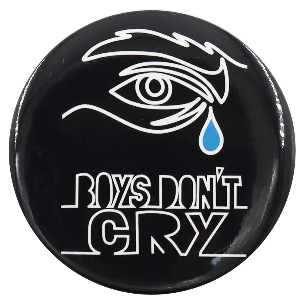 Tears of eyes The Cure Boys Don ́t Cry Album Surroundings Pinback Button Pin Tinplate Badge Jewelry Decorate 58MM Black