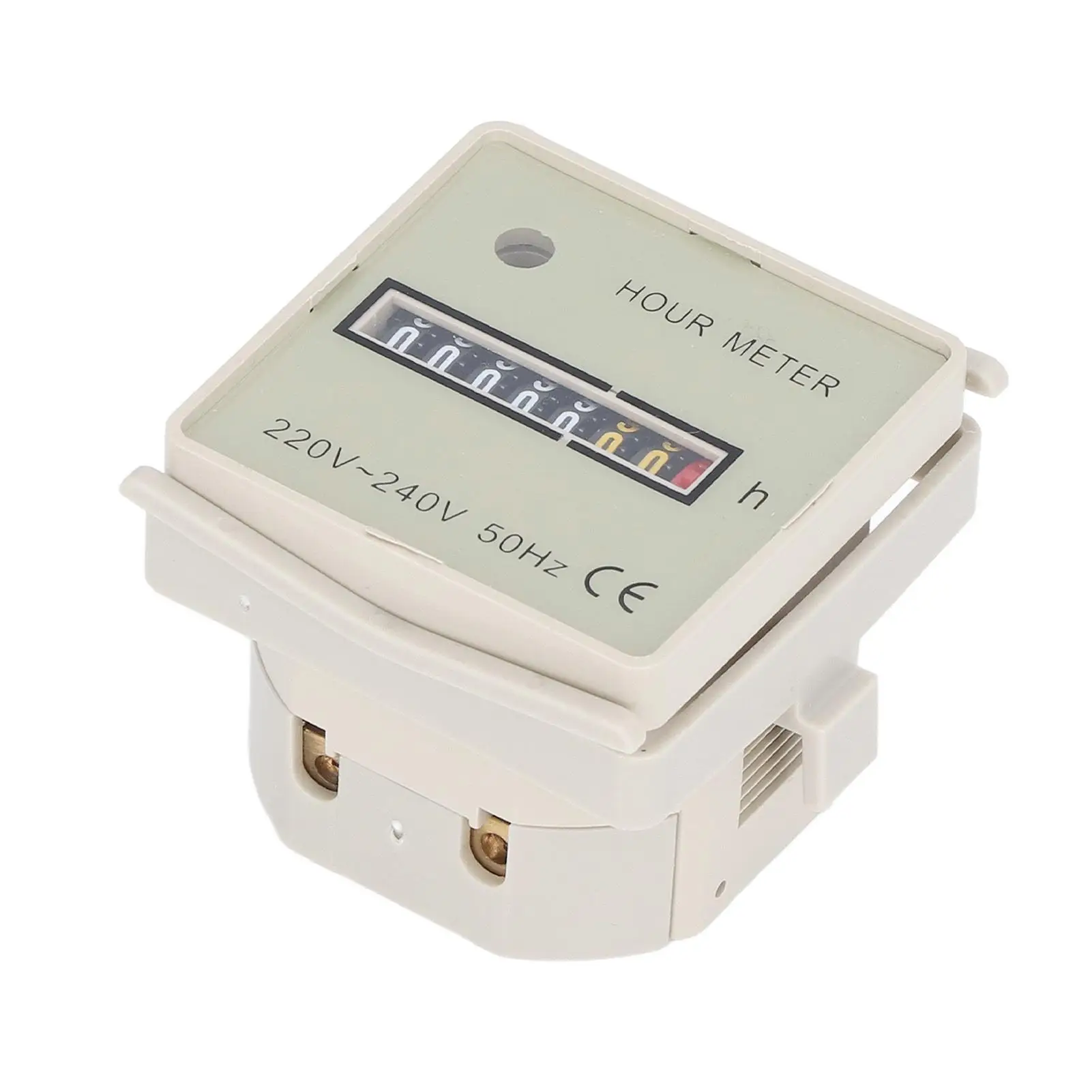 High Accuracy Portable Hour Meter Timer 0-99999H59M AC 220-240V Industrial Electric Time Counter