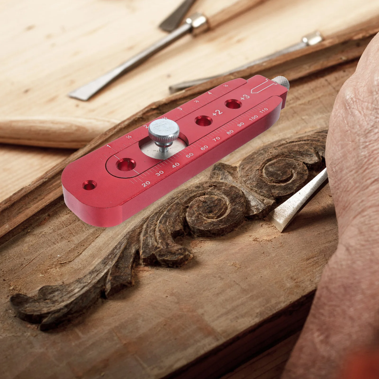 أداة قابلة للتعديل بوصلة النجارة مع موازين شفافة لتخطيطات الدائرة الدقيقة والخط الهندسي