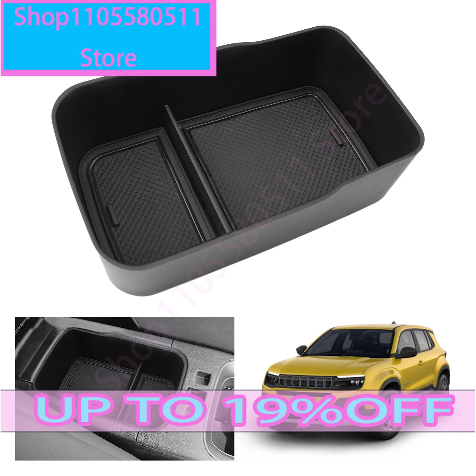 For Jeep Avenger 2023 2024 2025 Car Central Console Storage Box Auto Interior For Jeep Avenger 2025 Accessories