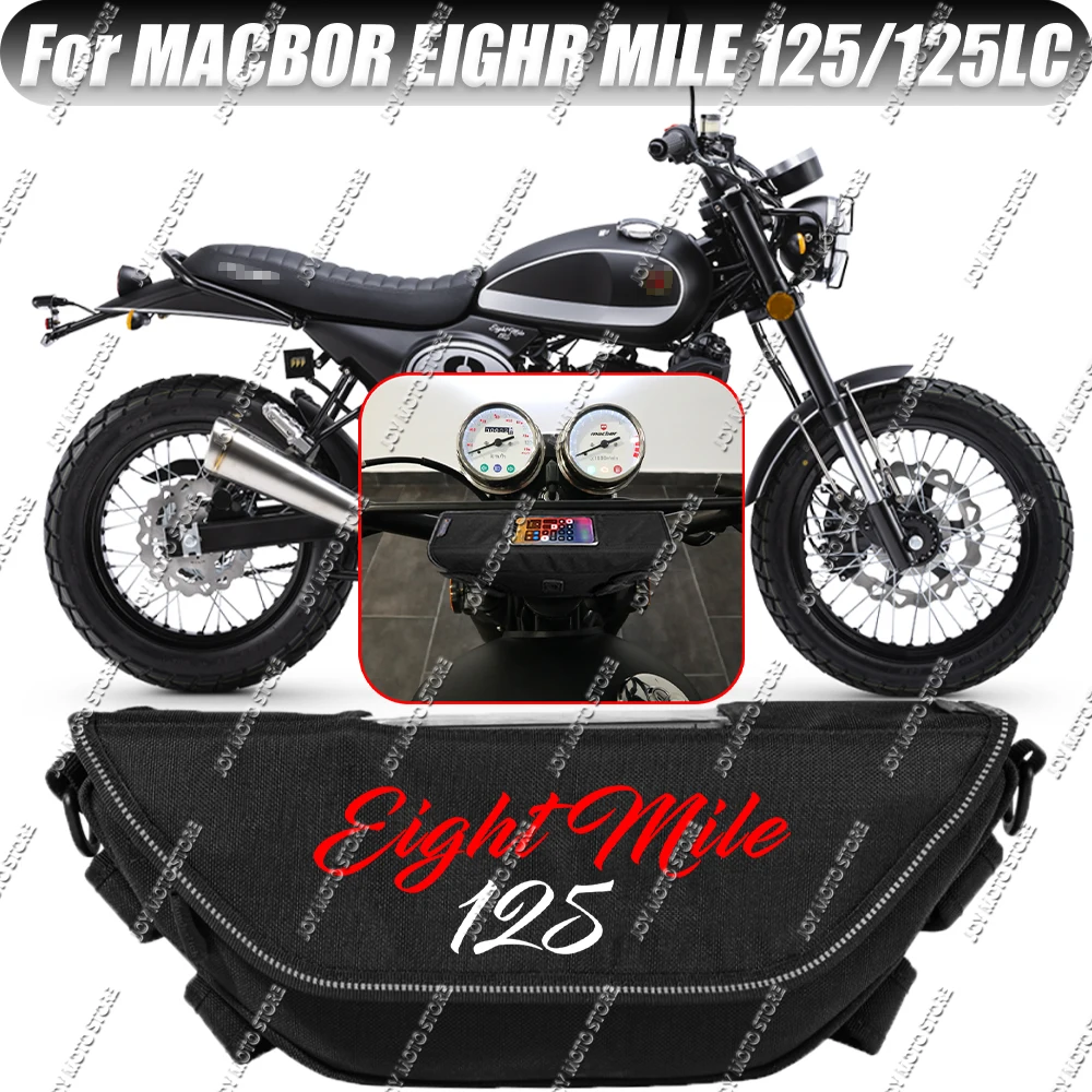 

Водонепроницаемая и пыленепроницаемая сумка для инструментов и аксессуаров для мотоцикла Macbor Eight Mile 125 125LC, удобная дорожная сумка на руль.