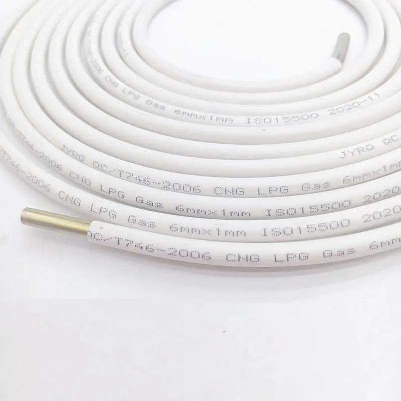 Dual Fuel Injection Gasoline Vehicles 6mm Methane Seamless Steel Tube LPG/CNG Gas High Pressure Tube