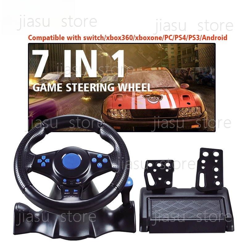 

Applicable switch/xbox one/360/PS4/PS2/PS3/PC racing game seven-in-one steering wheel