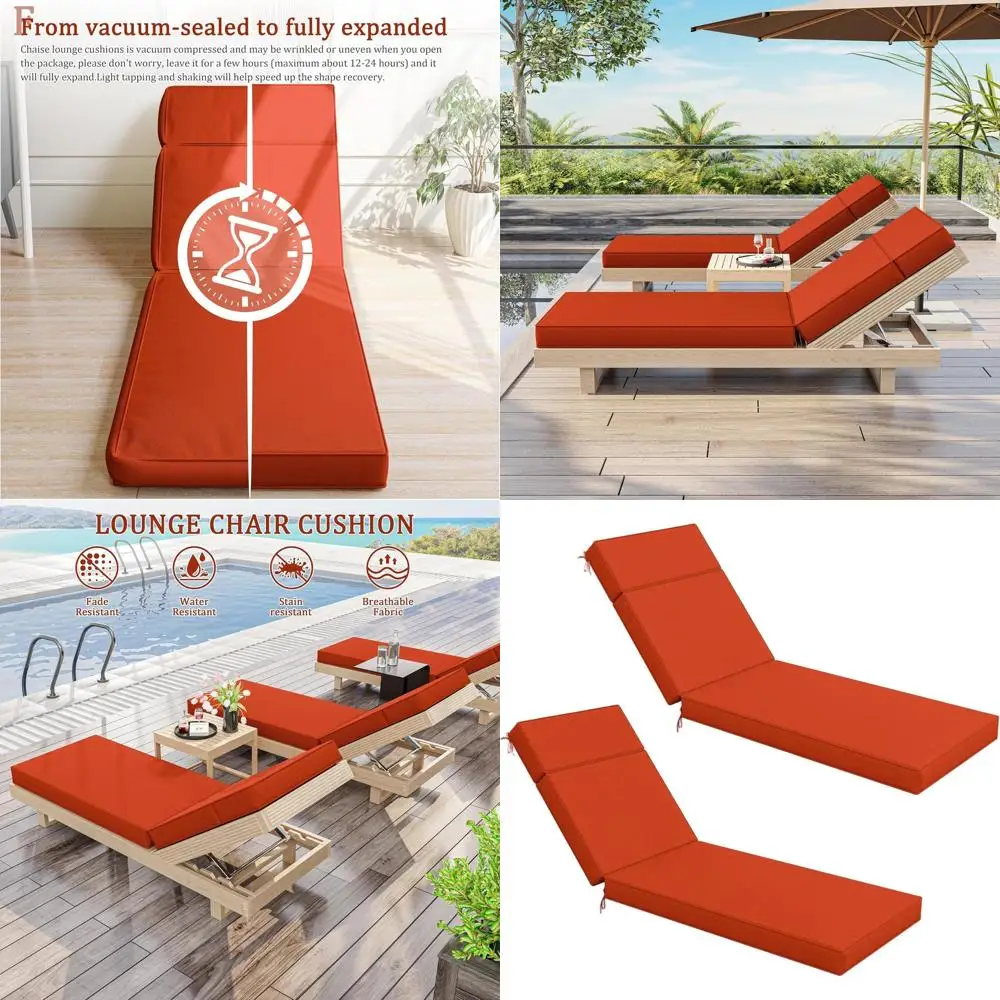 2 Pcs Chaise Lounge…
