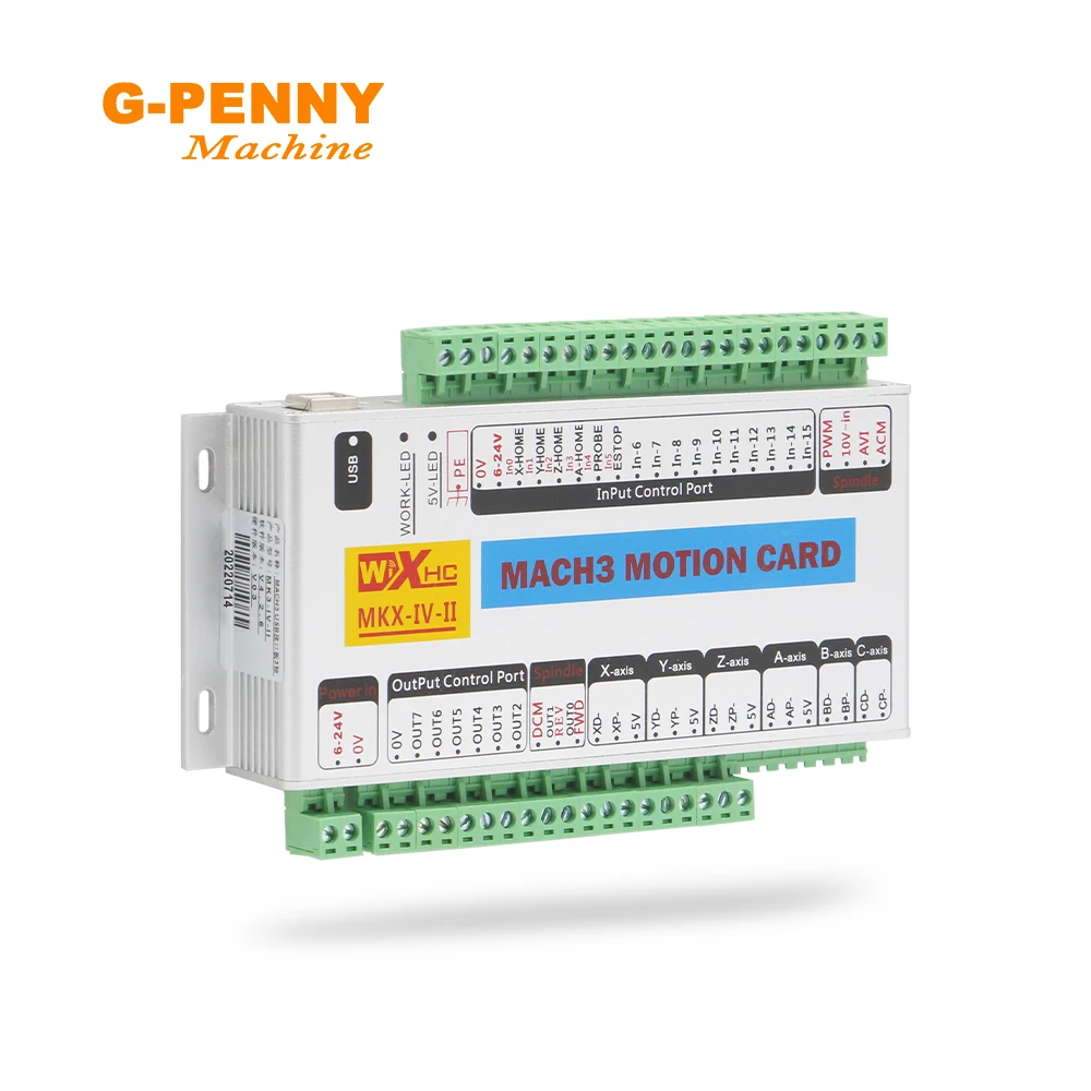 USB CNC MACH3 4 Axis Controller CNC Interface Control Board Card high frequency 2000Khz stepper motor servo motor breakout board