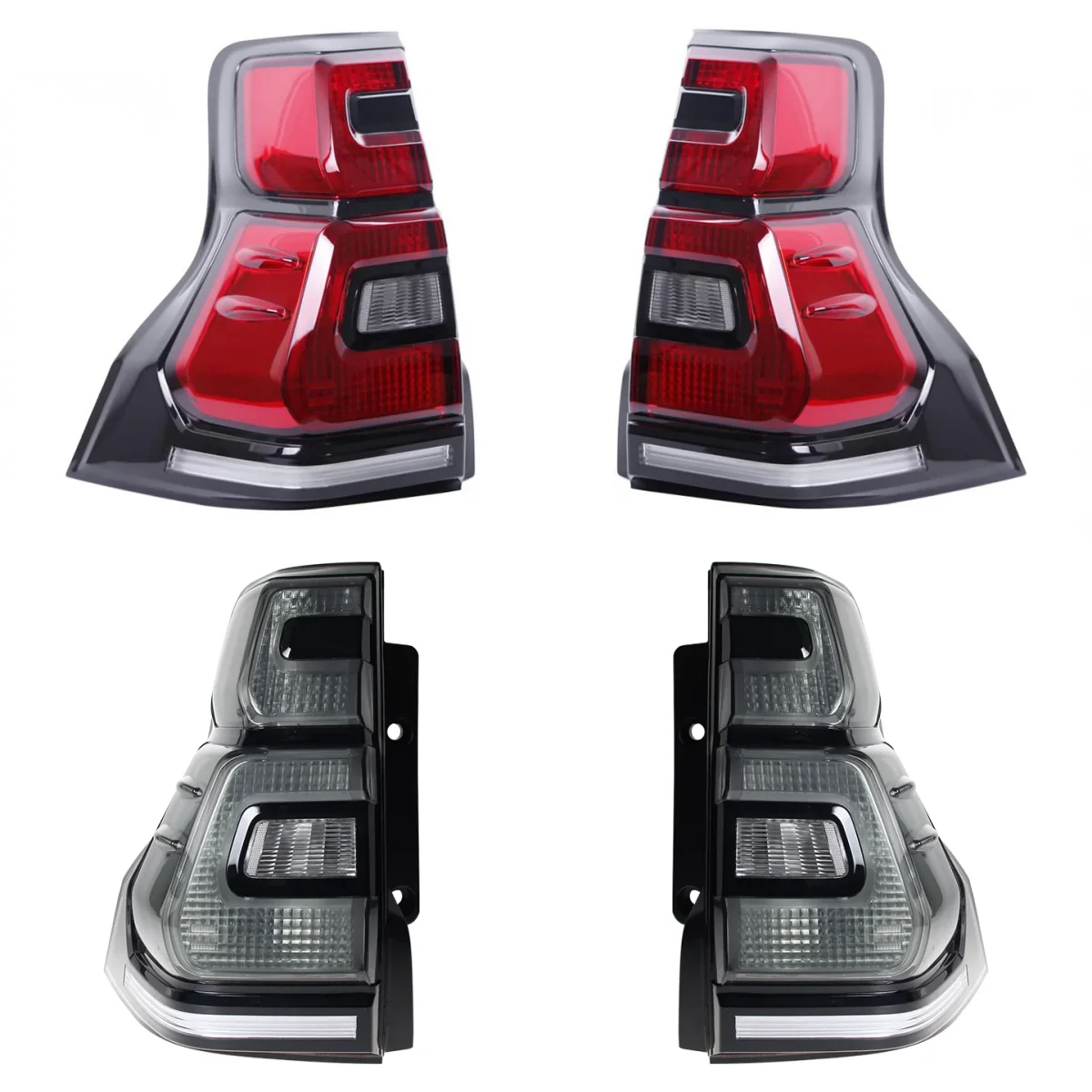 LED Tail light Assembly for Toyota Prado 10-17 modified new style stream Rear lamp Turn signal Car Accessories