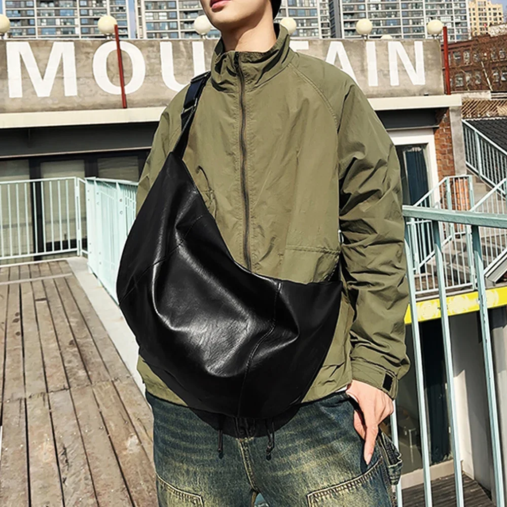 Herrenmode, lässige Umhängetasche, große Kapazität, leicht, schlichtes Design, Hüfttasche, Outdoor-Sport-Rucksack, vielseitig einsetzbar für den täglichen Gebrauch. – Detail 2