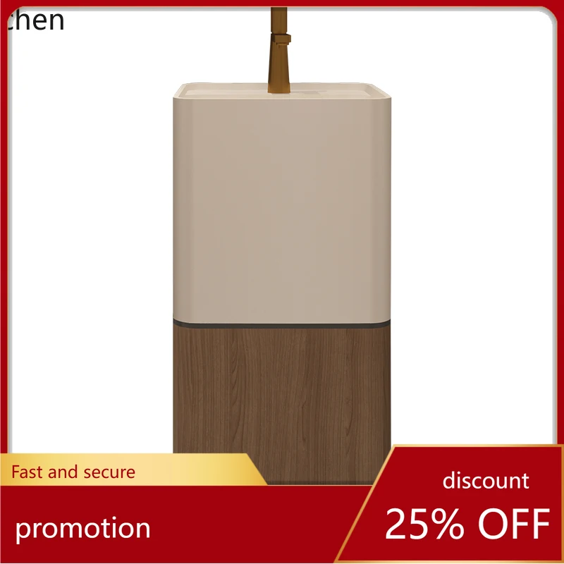 

ZML new Chinese retro wind wash basin integrated floor type face wash table creative column basin