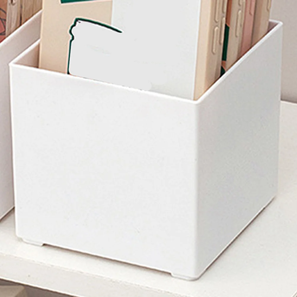 2 قطعة حامل المفكرة البلاستيكية سطح المكتب مذكرة المنظم اللوازم المكتبية صندوق تخزين حامل ورق الملاحظات متعدد الوظائف #2