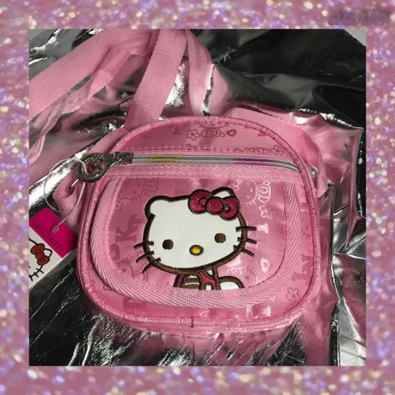 New Kawaii Cute Hellokitty Y2K Bag Millennium Style Spicy Girl Crossbody Bag Retro Shoulder Bag Fashion Birthday Gift for Girls