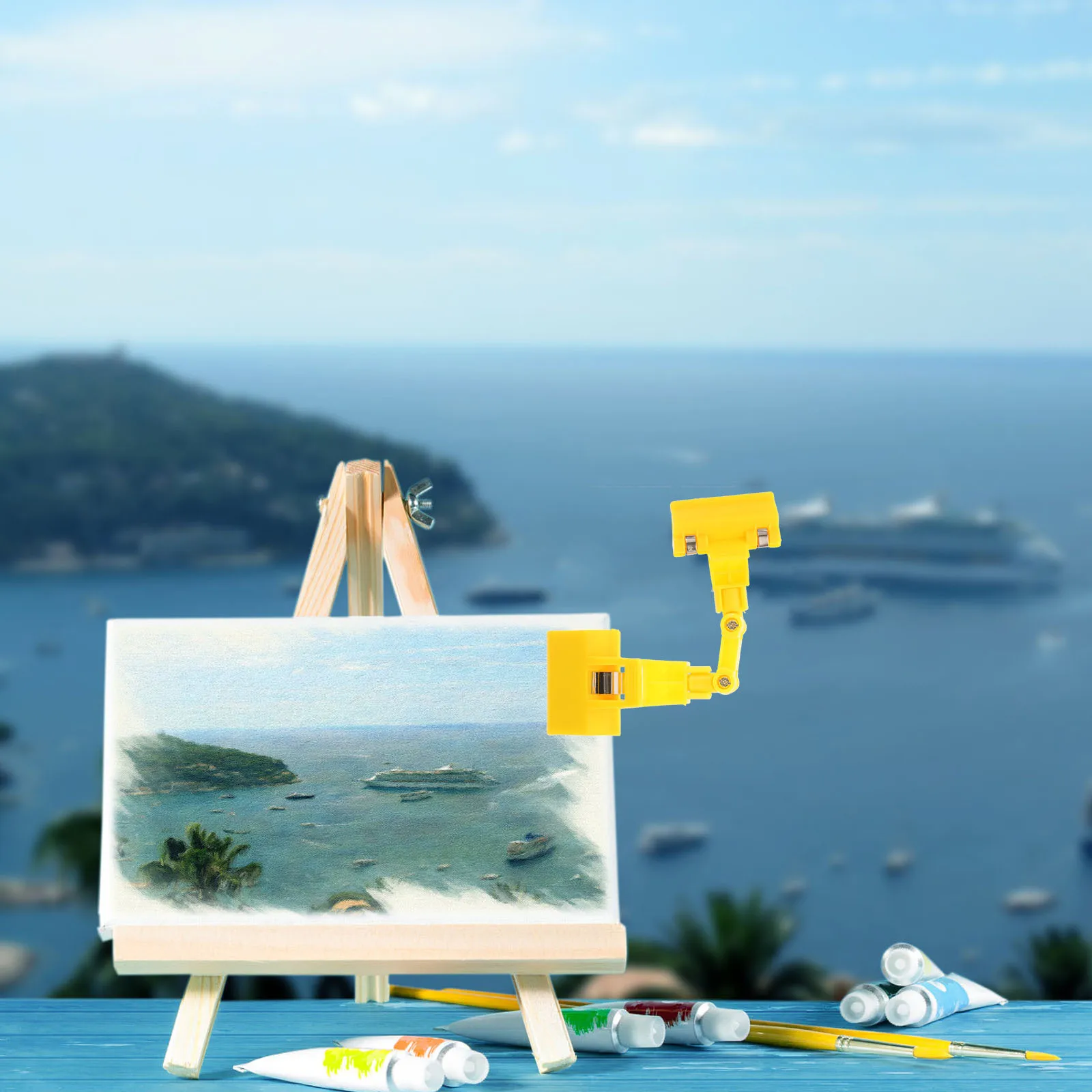 

Double Head Painting Clamp Plastic Art Copy Holder Multifunctional Clip Phone Holder for Easels Painting Clip for Easels