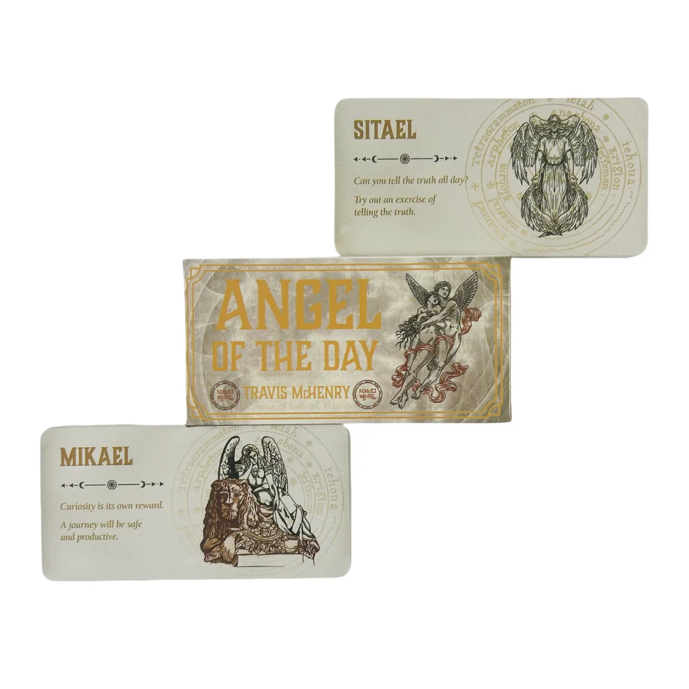Angel of The Day Oracle Cards 40 Lenormand Tarot English Divination Edition Deck Borad Games