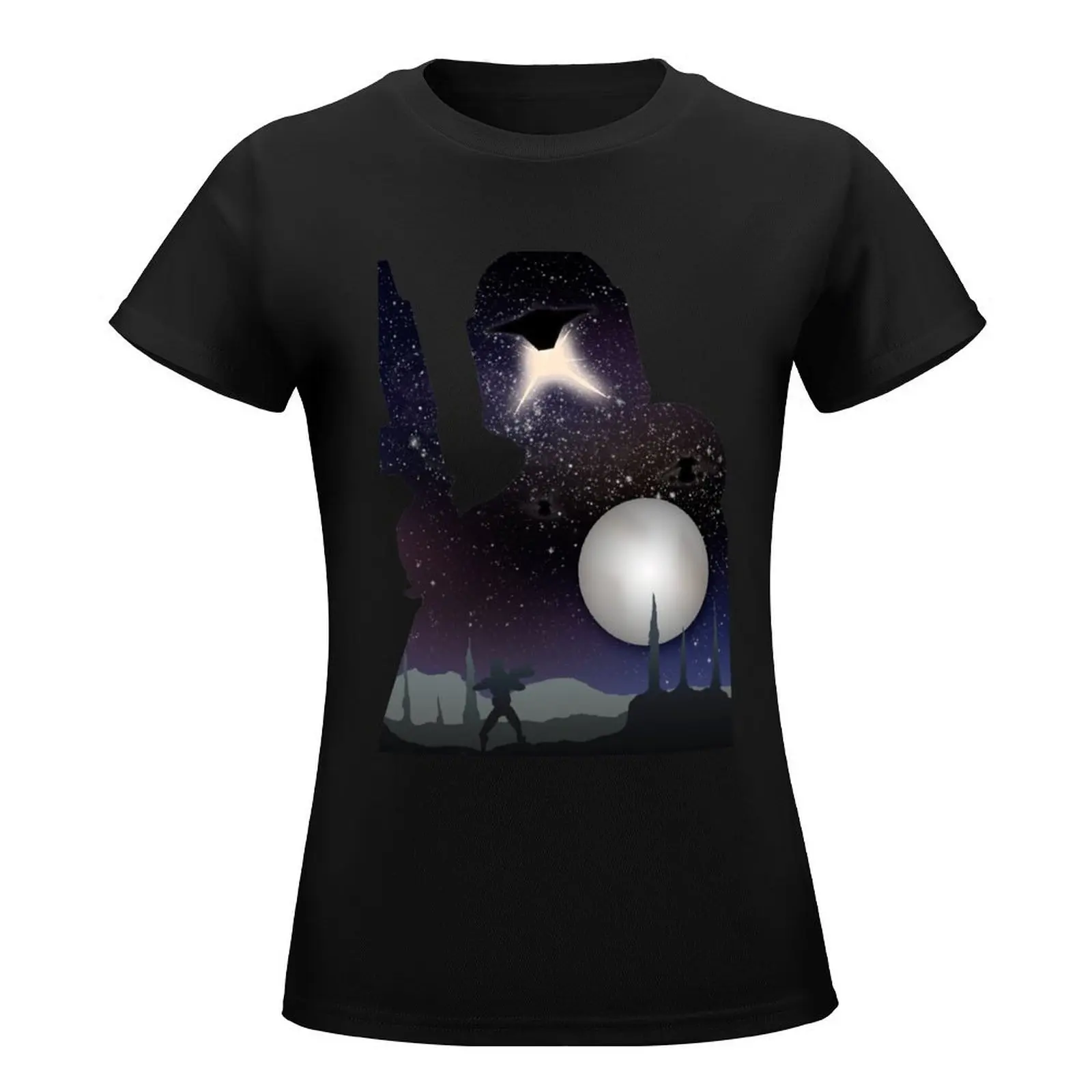 Camiseta de clon Trooper Galaxy para mujer, Camisetas estampadas, blusas de verano 2024