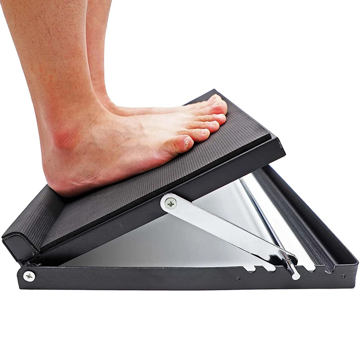 B48B-Professional Steel Slant Board With Heel Support & Movable Full Non-Slip Surface, Calf Stretcher,(500 LB Capacity)