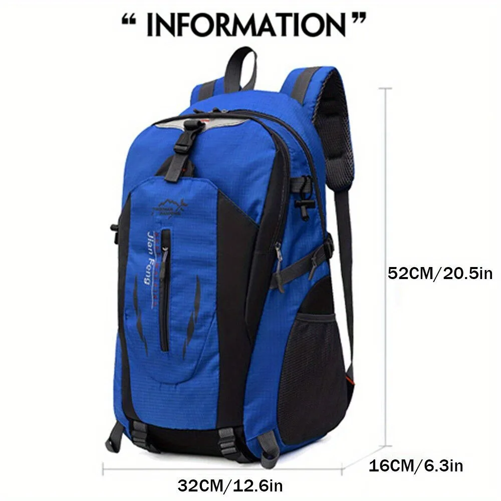 Outdoor Backpack Men's Large Capacity Travel Lightweight Casual Hiking Backpack Sports Waterproof Travel Mountaineering Bag