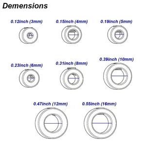 Drill Stoper Collar Set, Stop Bit Ring, Axle Limit, Metric Lock, Steel Press, Depth, Adjustable Positioner, Hole Guide, Woodwork tool 8 Main sales drill deko - №3
