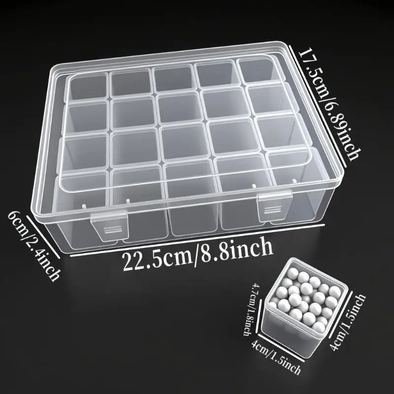30-teiliges Aufbewahrungs-Organizer-Set, langlebige Kunststoffperlen-Aufbewahrungsbox für DIY-Aufbewahrung. – Detail 5