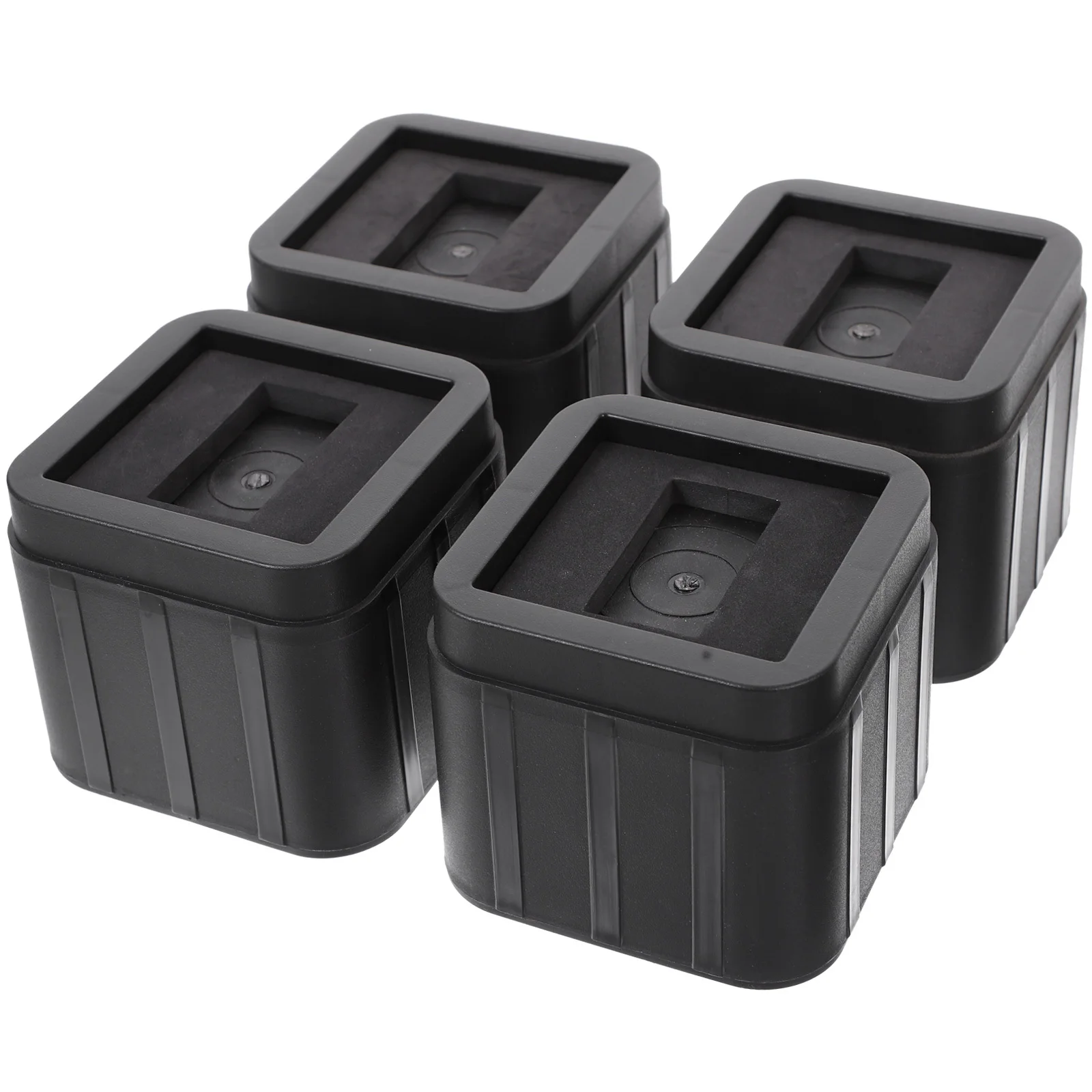 

4 set Furniture Feet Pads Non-Slip Leveling Risers For Bed Chair Table Heavy Duty Rubber Feet Hardwood Floor Protectors