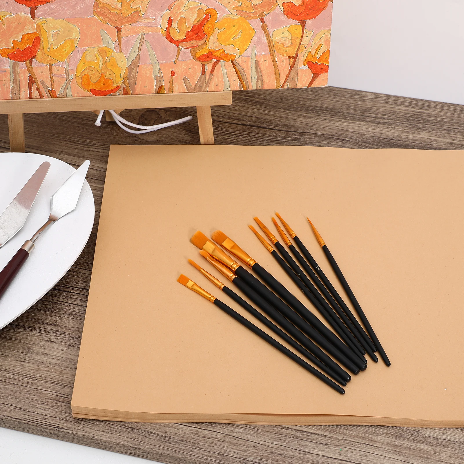 50 Stück Malerei Handwerk Karton Kraftpapierbögen zum Zeichnen Aquarell Skizze Scrapbooking Diy Kunstprojekte dekorativ