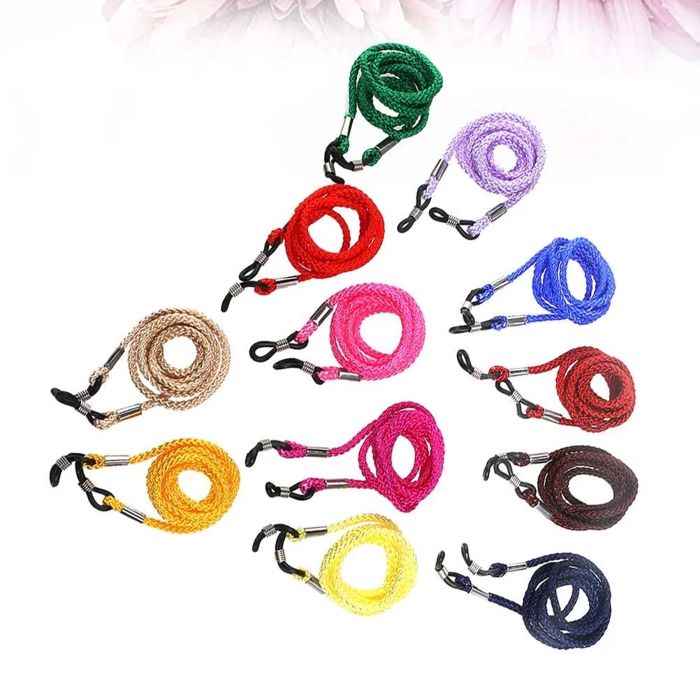

24pcs Nylon Glasses Cord Colorful Thick Anti Slip Eyewear Rope Spectacles Chain Stylish Lanyard Outdoor Sports Travel Eyeglasses
