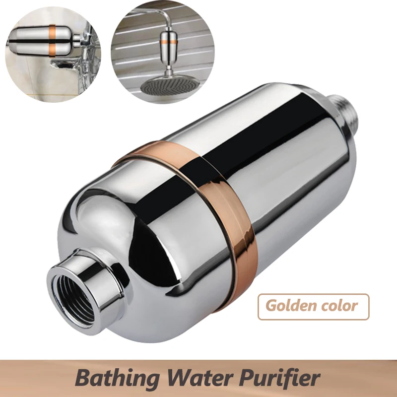 Bathroom Shower Head Filter Bathing Water Purifier Water Treatment Filtering Device Softener Impurities Removal for Home Hotel