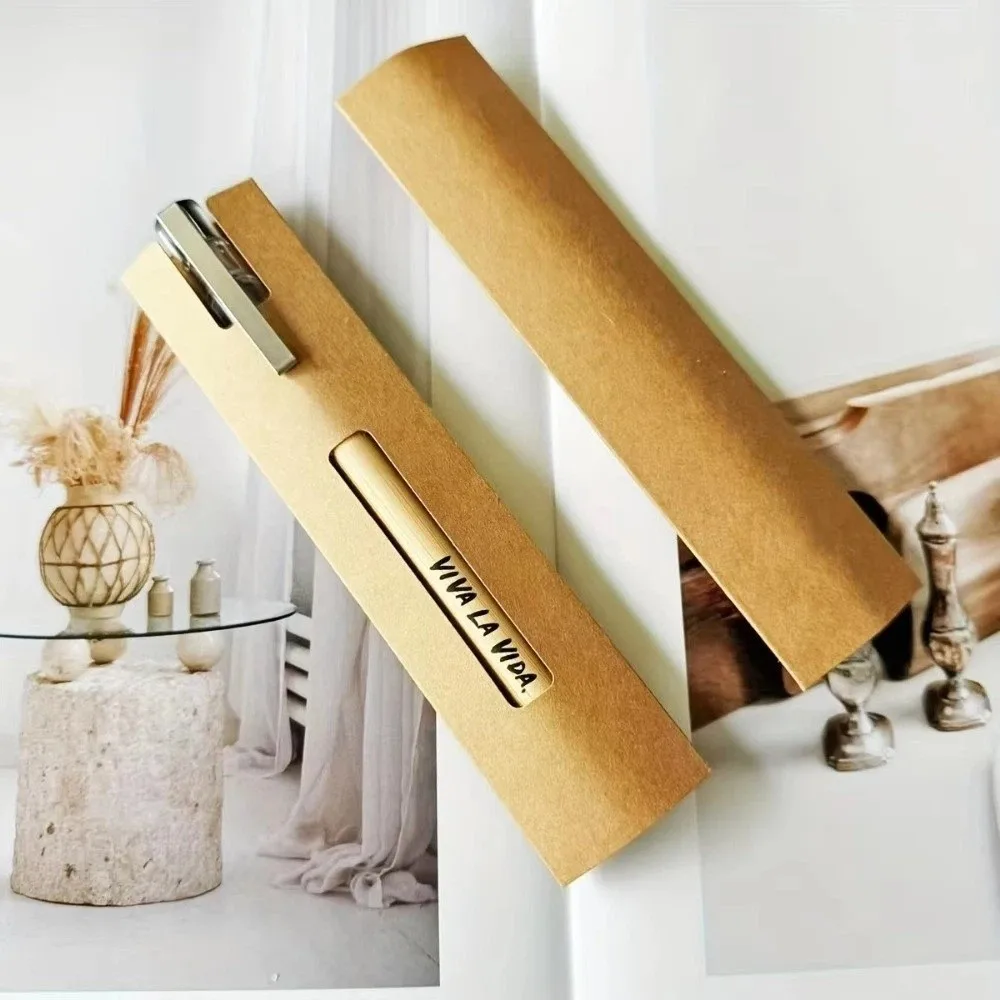 50 قطعة كرافت ورقة القلم الأكمام الورق المقوى مع فتحة قطع تصميم واحد القلم الحقائب مقاومة للخدش القلم حامي أصحاب