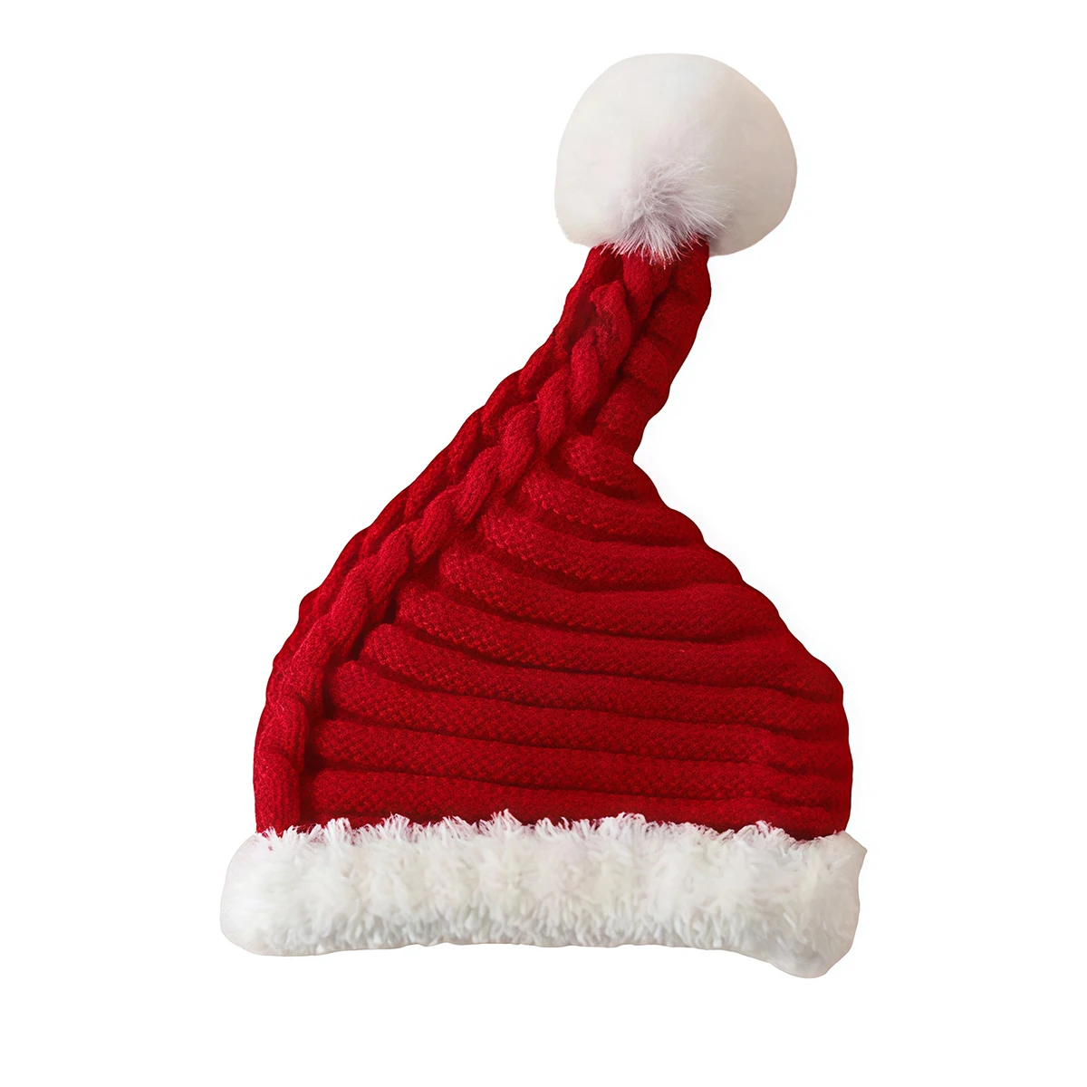 Adorable Infant Knit Winter Hat with Pom Pom Cozy Santa Claus Beanie for Outdoor Activities and Festive Events