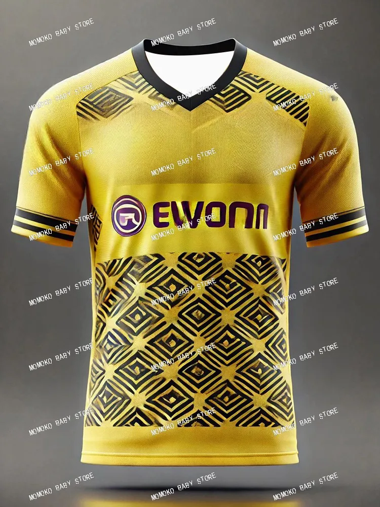 2024 Neuheiten Dortmund-Trikot, spezielles Design, Fußball-Trikot-Set, Trikots für Erwachsene und Kinder, lässige Team-Tranning-Uniform für Kinder