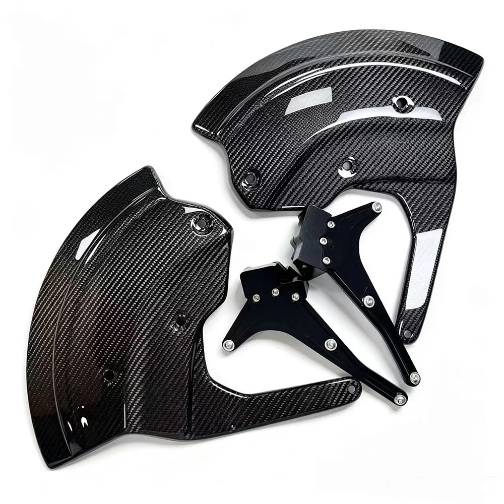 Carbon Fiber Front Brake Disc Protector Motorcycle Fairing For BMW S1000RR S1000R M1000RR M1000R S1000XR S1000XR 2019-2025 view 3