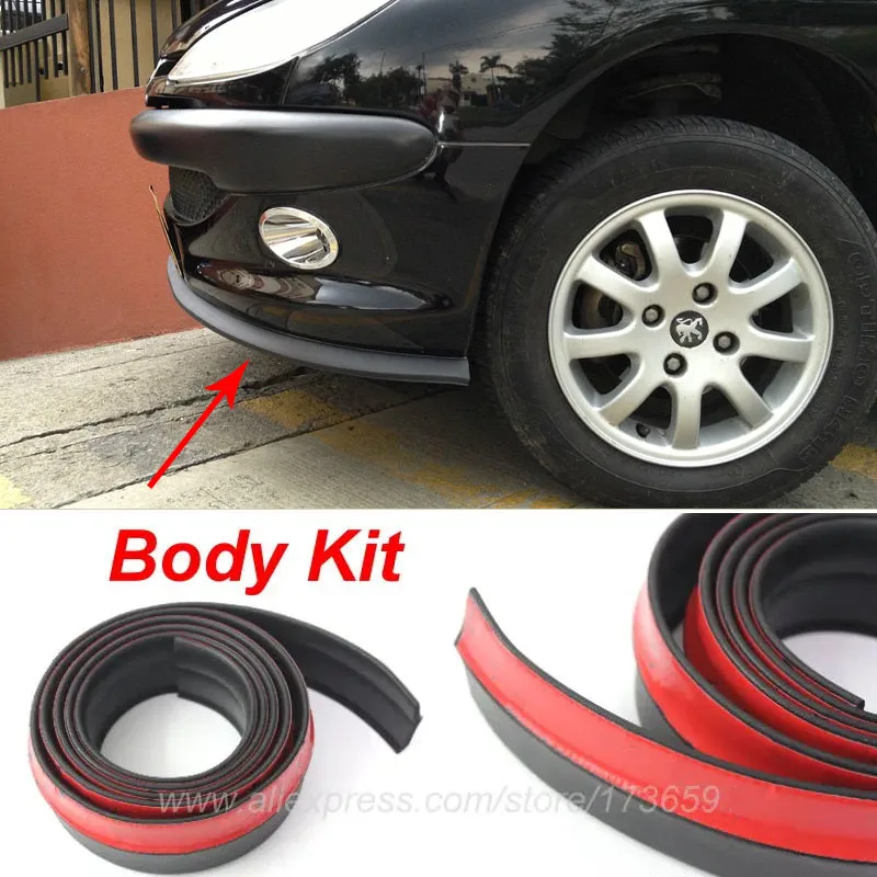 Kit de carrocería, alerón delantero, cintas adhesivas, deflector de goma, labios de parachoques para Renault Thalia, Citius, Espace, Megane, Scenic, Kangoo