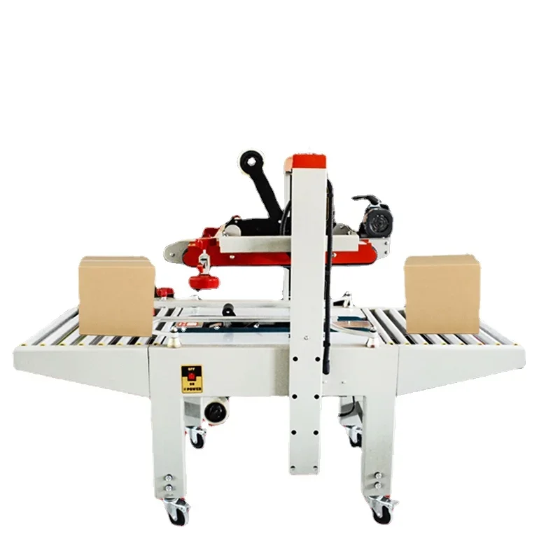 Op en neer automatische sluitmachine links en rechts aandrijfkarton afdichting vliegtuigdoos posttape