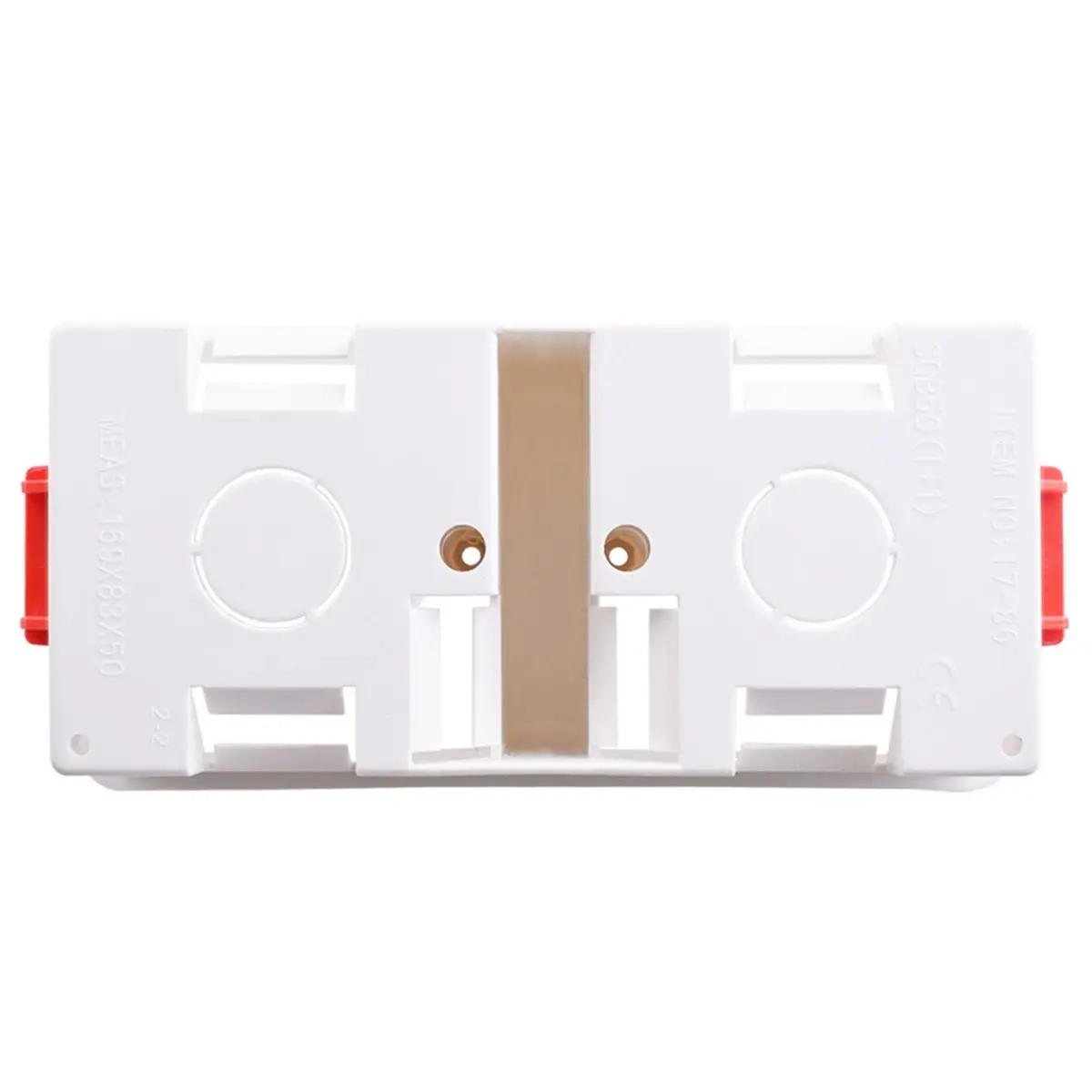 2pcs UK Standard 2x4/2x5cm Drywall Back Box - Concealed Socket & Switch Junction Box for Wall Installation