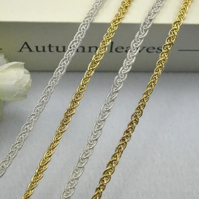5Meters/16.4Ft Per Pack New Style Lace Trim Clothing Accessories DIY Lace Curtain Trim Clothing X8 Pattern Lace Trim