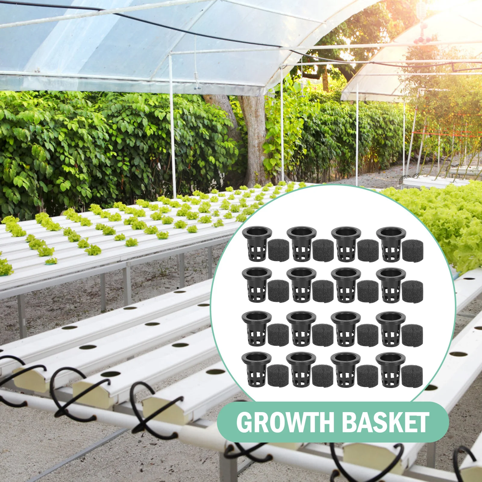 

100 Pcs Planting Basket Cotton Set Sprouting Container Mini Hydroponic Pots Garden Net Cups Vegetable Pp