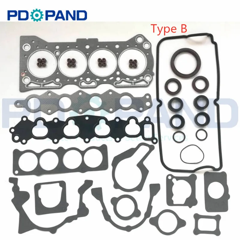 G16B G13BB Engine Overhaul Gasket Set for SUZUKI BALENO/ESTEEM EG VITARA Cabrio ET TA GRAND  FT GT 1.6 16V 1995-2003