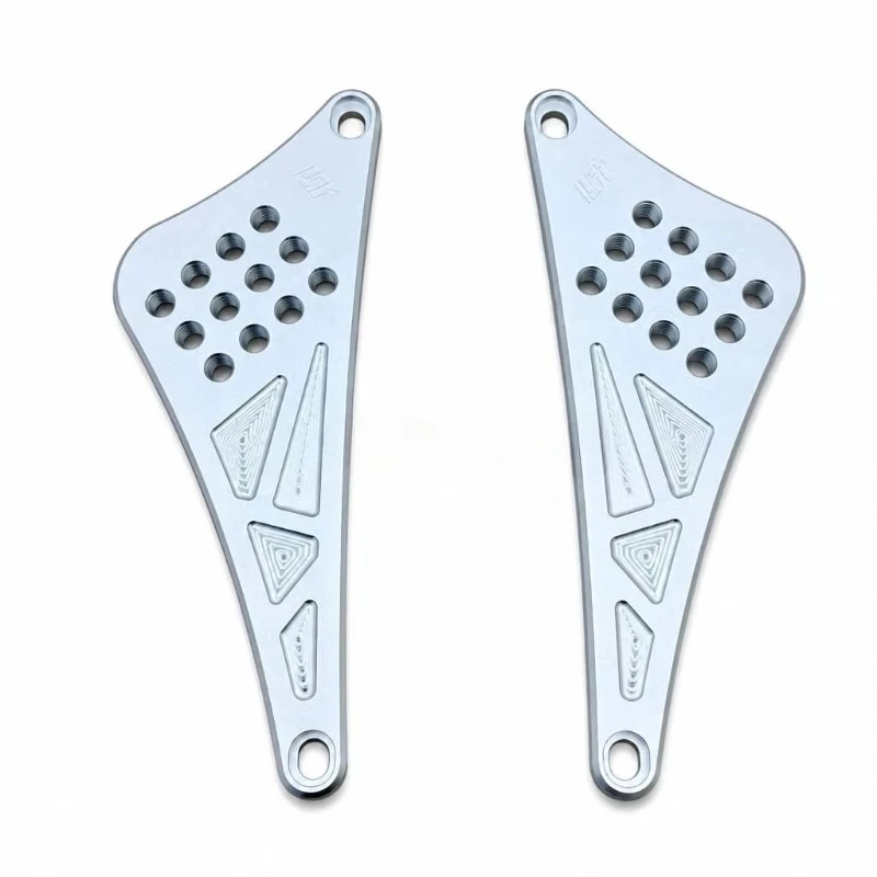 7075 Aluminum Stunt Foot Peg Auxiliary Bracket Pair Aftermarket Upgrade Parts for Motorcycle