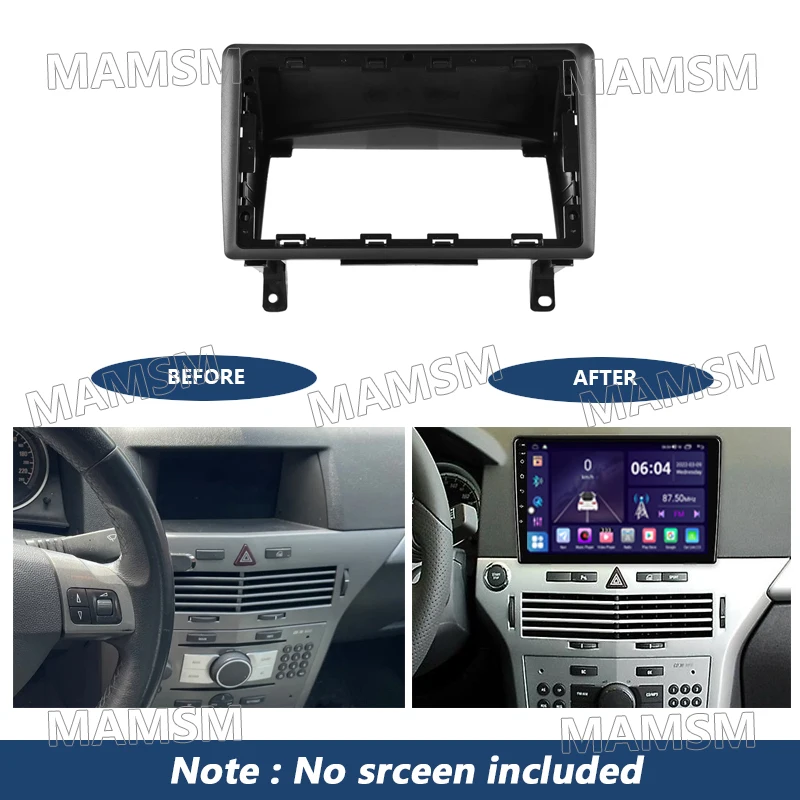 9 Inch 2 Din Radio Frame Adapter For Opel Astra H 2006 - 2014 Car Android Player Audio Panel Mount Installation Fascia Frame Kit