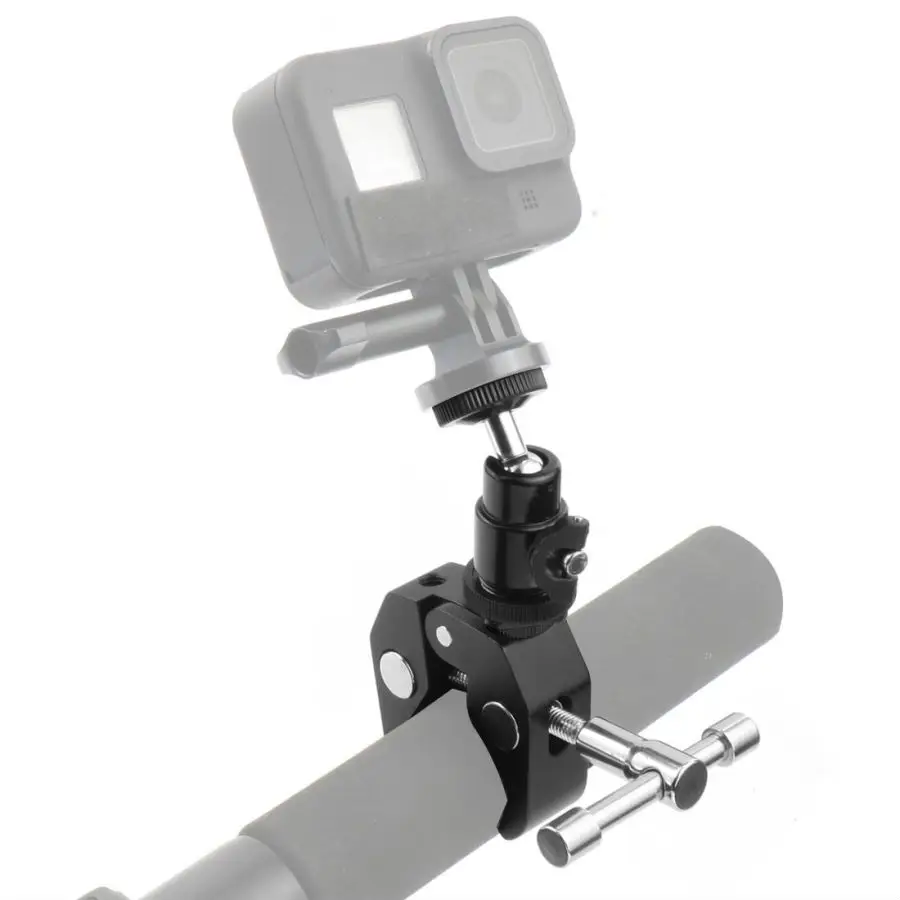 Mini-Metallkugelkopf 360 ° Schwenkbarer Stativ-Kugelkopf mit Cold-Shoe-Halterung, 1/4-Zoll-Schraube, 2,5 kg Tragkraft für DSLR-Kamera, Webcam, Blitz, Vlog-Rig – Detail 23