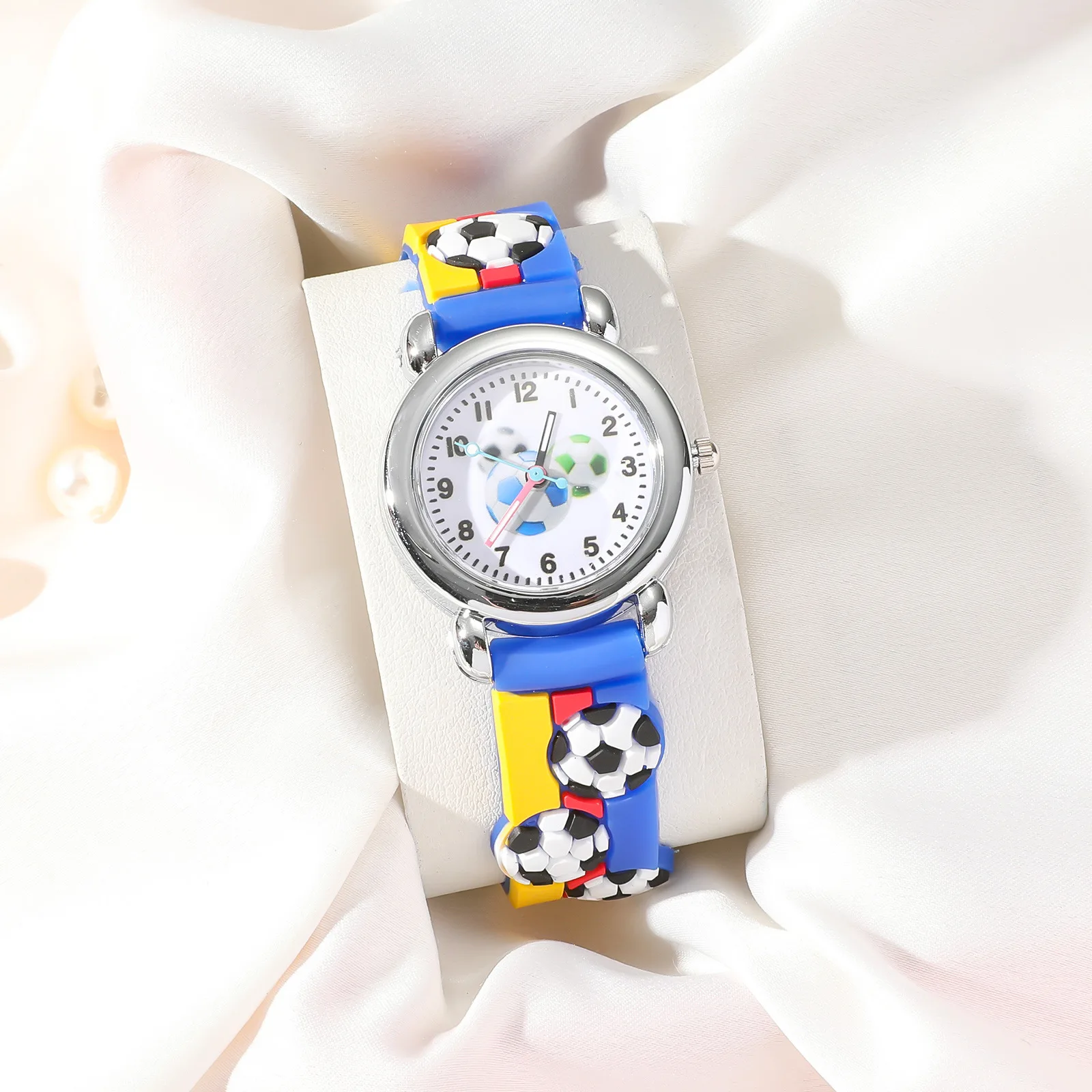 Mode Kinderen Sport Voetbal Cartoon Siliconen Horloge Jongens Meisjes Student Kids Horloges Casual Hoge Kwaliteit Horloge