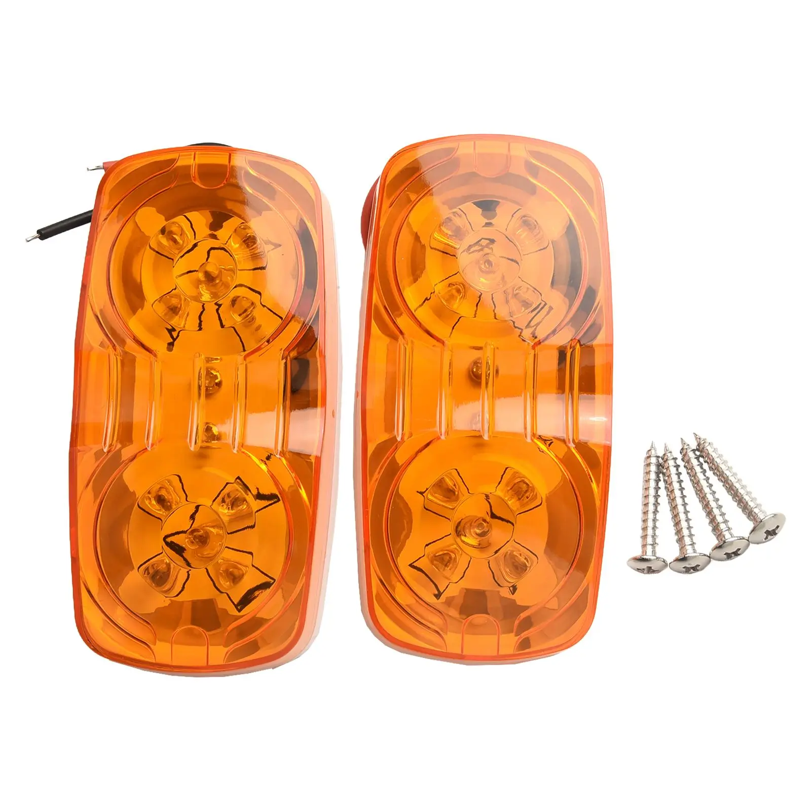 Accessories Side Marker Light 1.5W 2Pcs ABS+PC Lampshade Amber/red/white F5 LED Front Rear Side Marker Light Exquisite